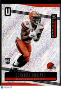 Dontrell Hilliard 2019 Panini Unparalleled RC Rookie Cleveland Browns