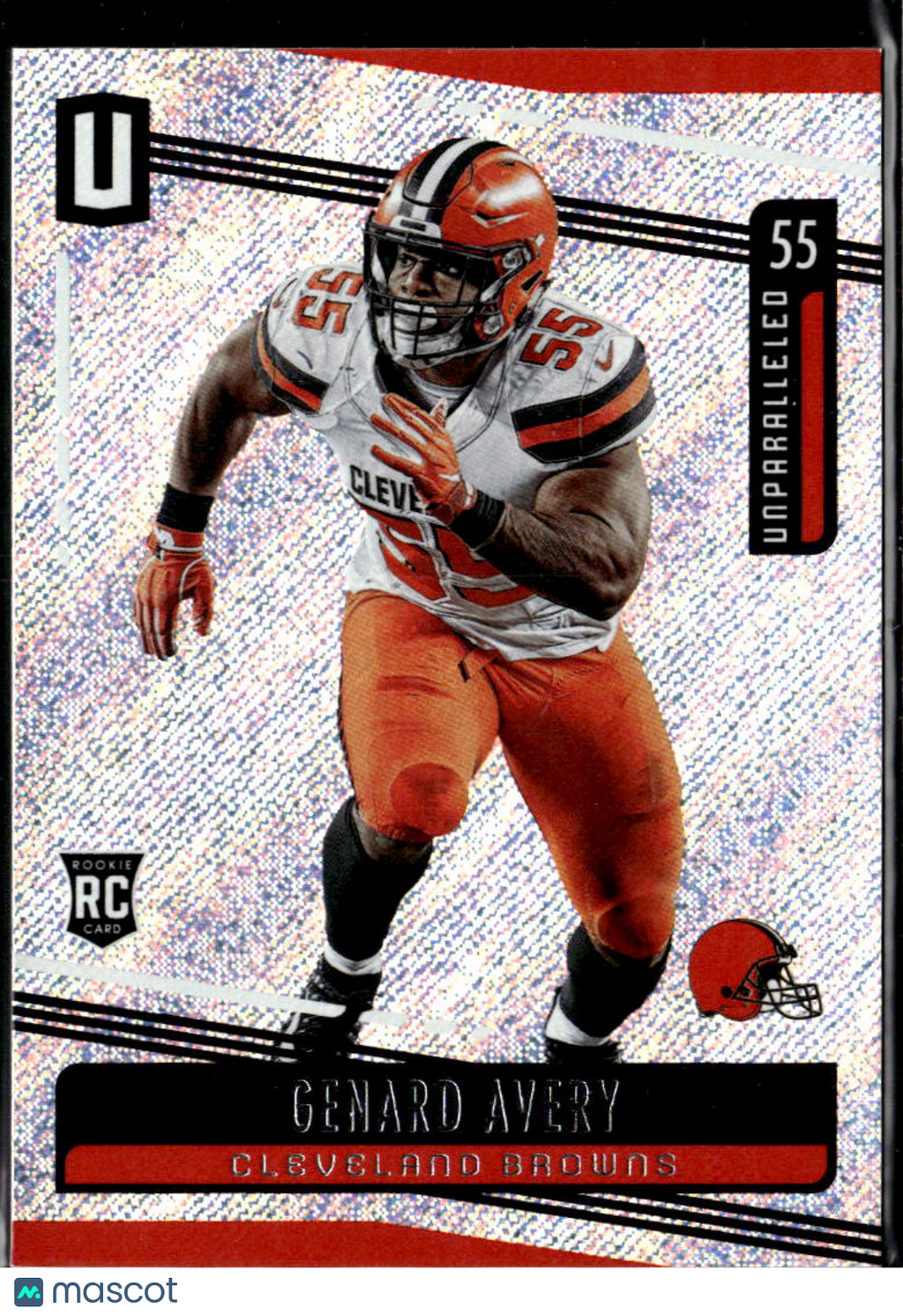 Genard Avery 2019 Panini Unparalleled Rookie RC Cleveland Browns