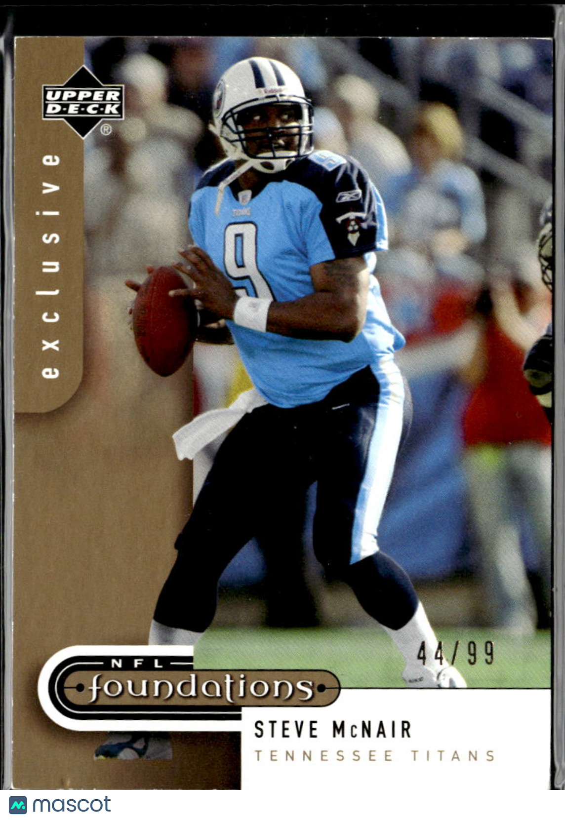 Steve McNair 2005 Upper Deck Foundations Exclusive GOLD 44/99 Tennessee Titans