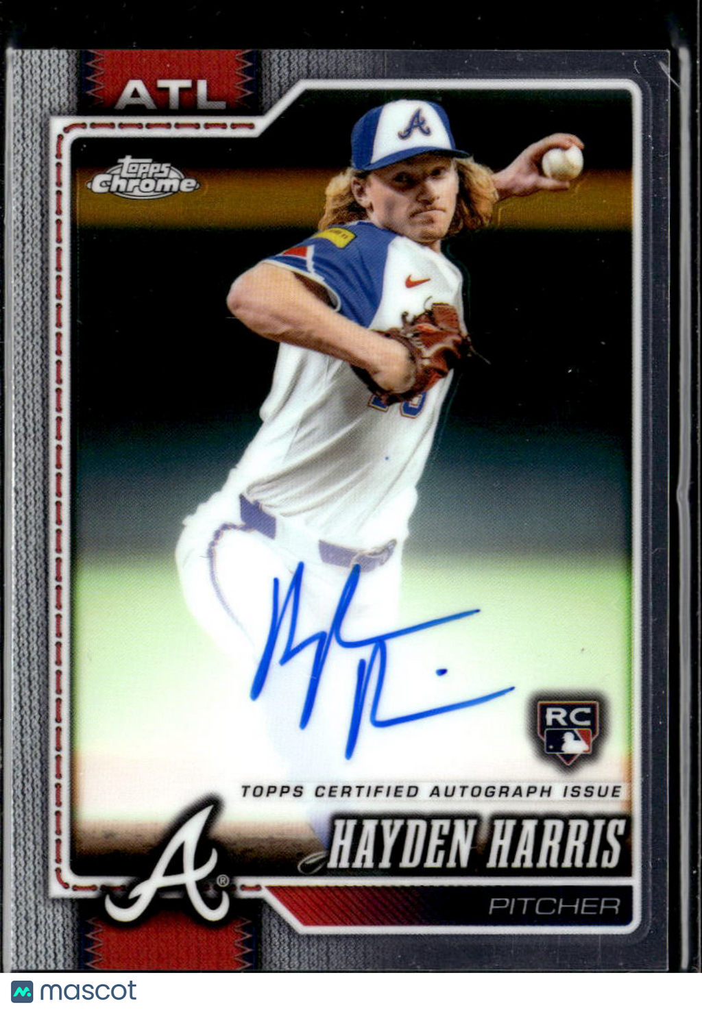 Hayden Harris 2026 Topps Chrome Auto Autograph RC Rookie Atlanta Braves