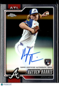 Hayden Harris 2026 Topps Chrome Auto Autograph RC Rookie Atlanta Braves