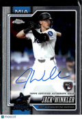 Jack Winkler 2026 Topps Chrome Auto Autograph Rookie RC Miami Marlins