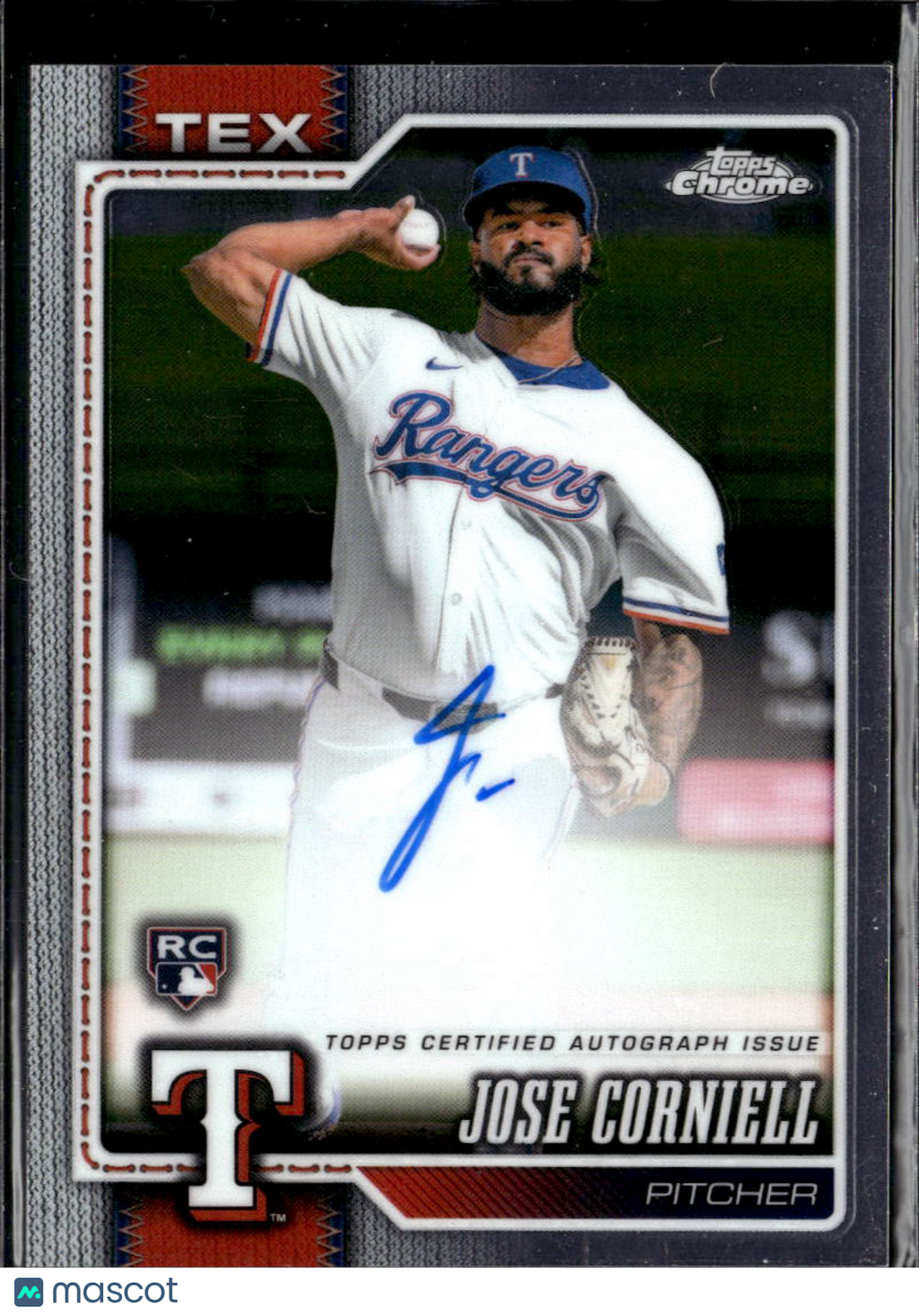Jose Corniell 2026 Topps Chrome Auto Autograph Rookie Texas Rangers