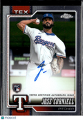 Jose Corniell 2026 Topps Chrome Auto Autograph Rookie Texas Rangers