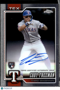 Cody Freeman 2026 Topps Chrome Auto Autograph Rookie RC Texas Rangers