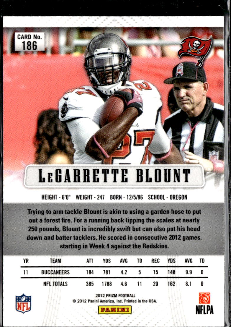 LeGarrette Blount 2012 Panini Prizm 1st Year Prizm Tampa Bay Buccaneers