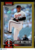 Zebby Matthews 2026 Topps Series Two GOLD 26/50 Minnesota Twins