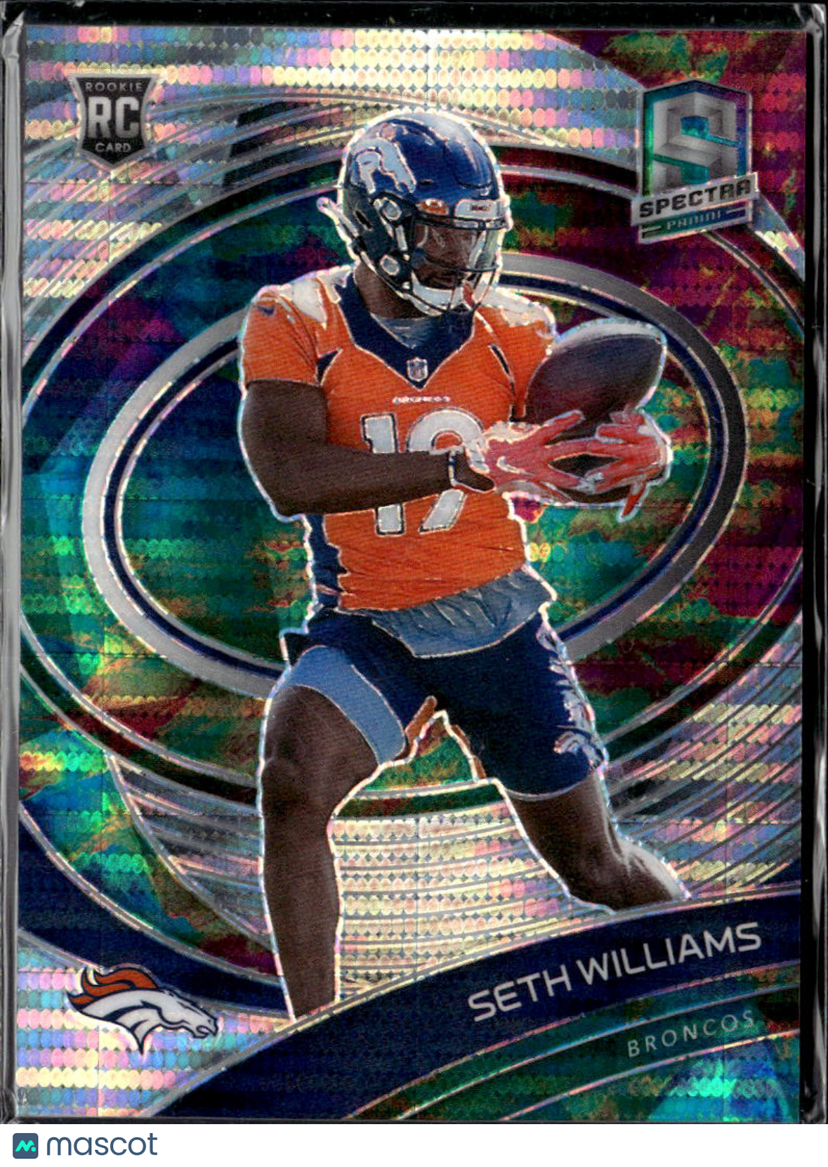 Seth Williams 2021 Spectra Prizm Rookie RC 30/99 Denver Broncos