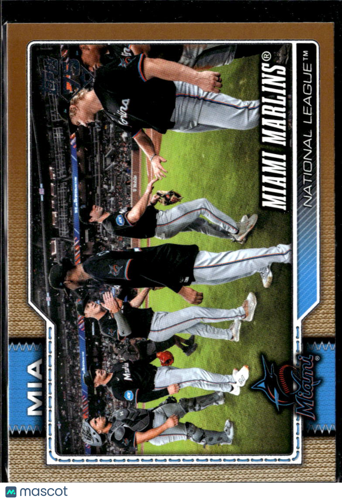 Miami Marlins 2026 Topps Team Card GOLD Border 1582/2026