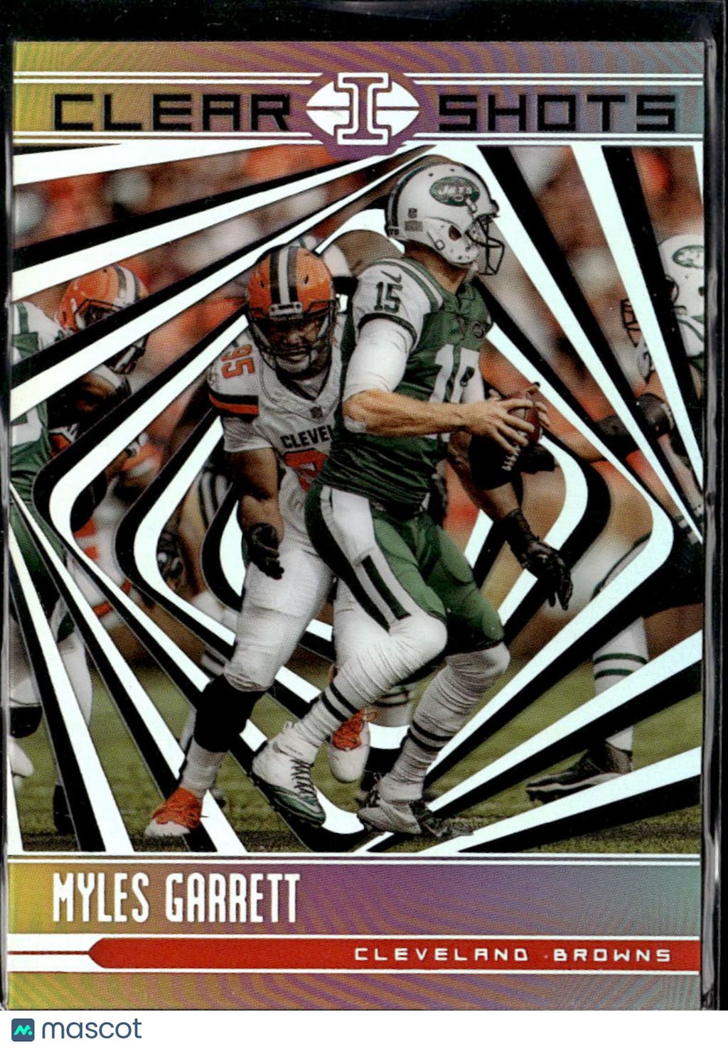 Myles Garrett 2018 Panini Illusions Clear Shots Cleveland Browns
