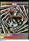 Myles Garrett 2018 Panini Illusions Clear Shots Cleveland Browns