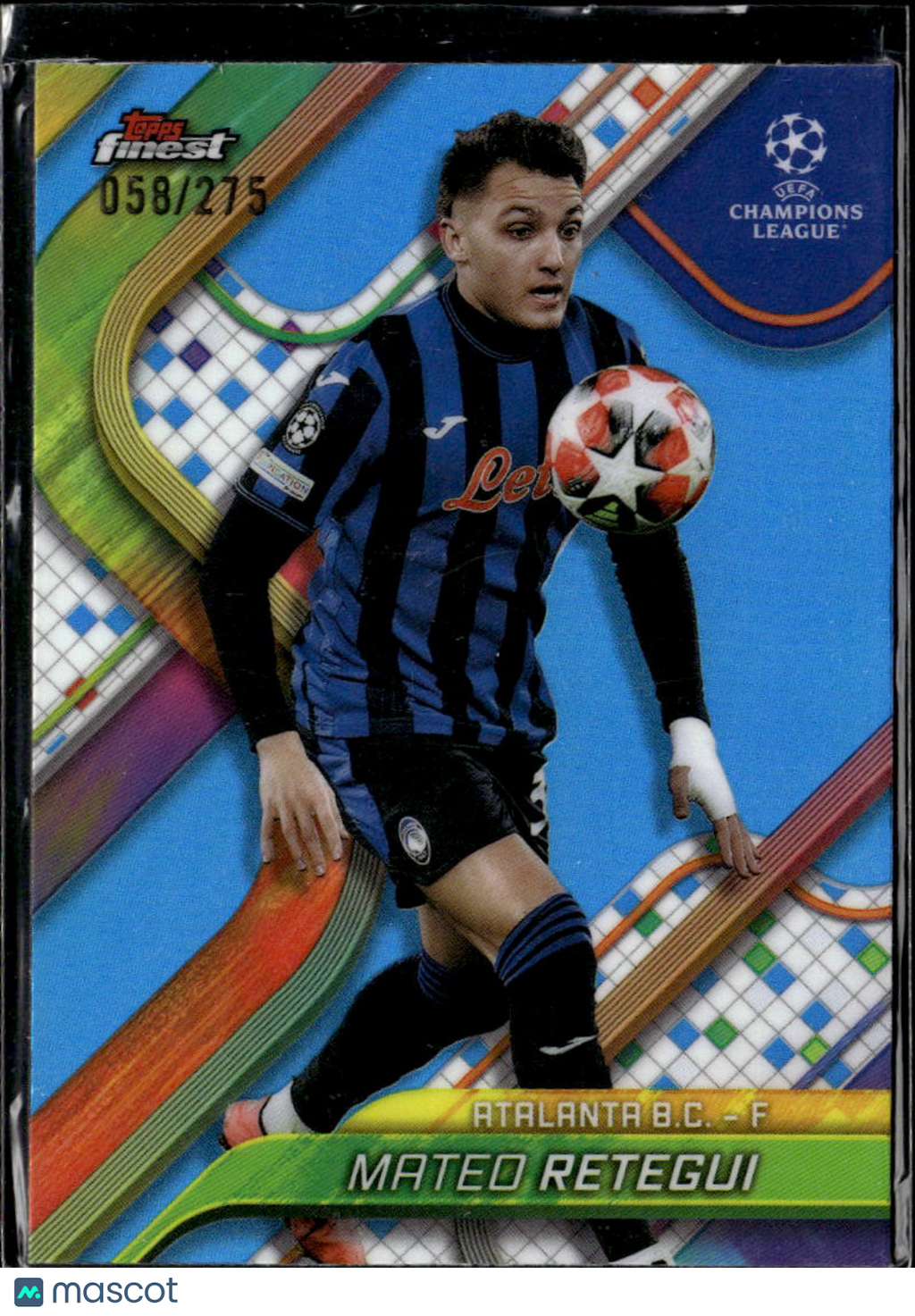 Mateo Retegui 2025 Topps Finest UEFA Club Competitions /275 Atalanta B.C.
