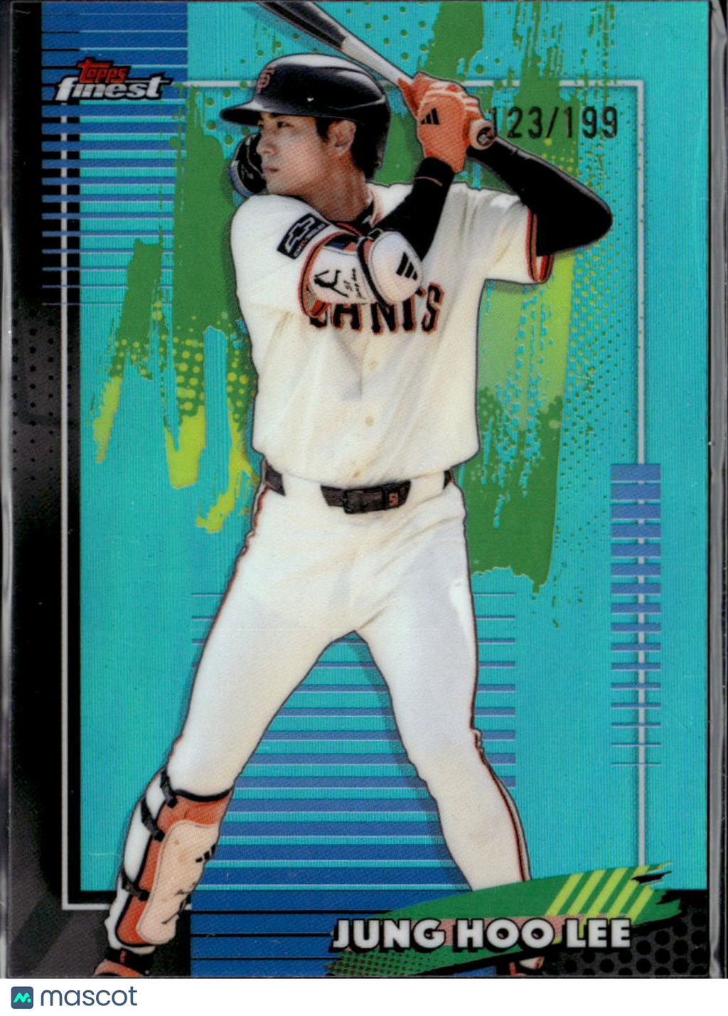 Jung Hoo Lee 2026 Topps Finest Aqua /199 San Francisco Giants