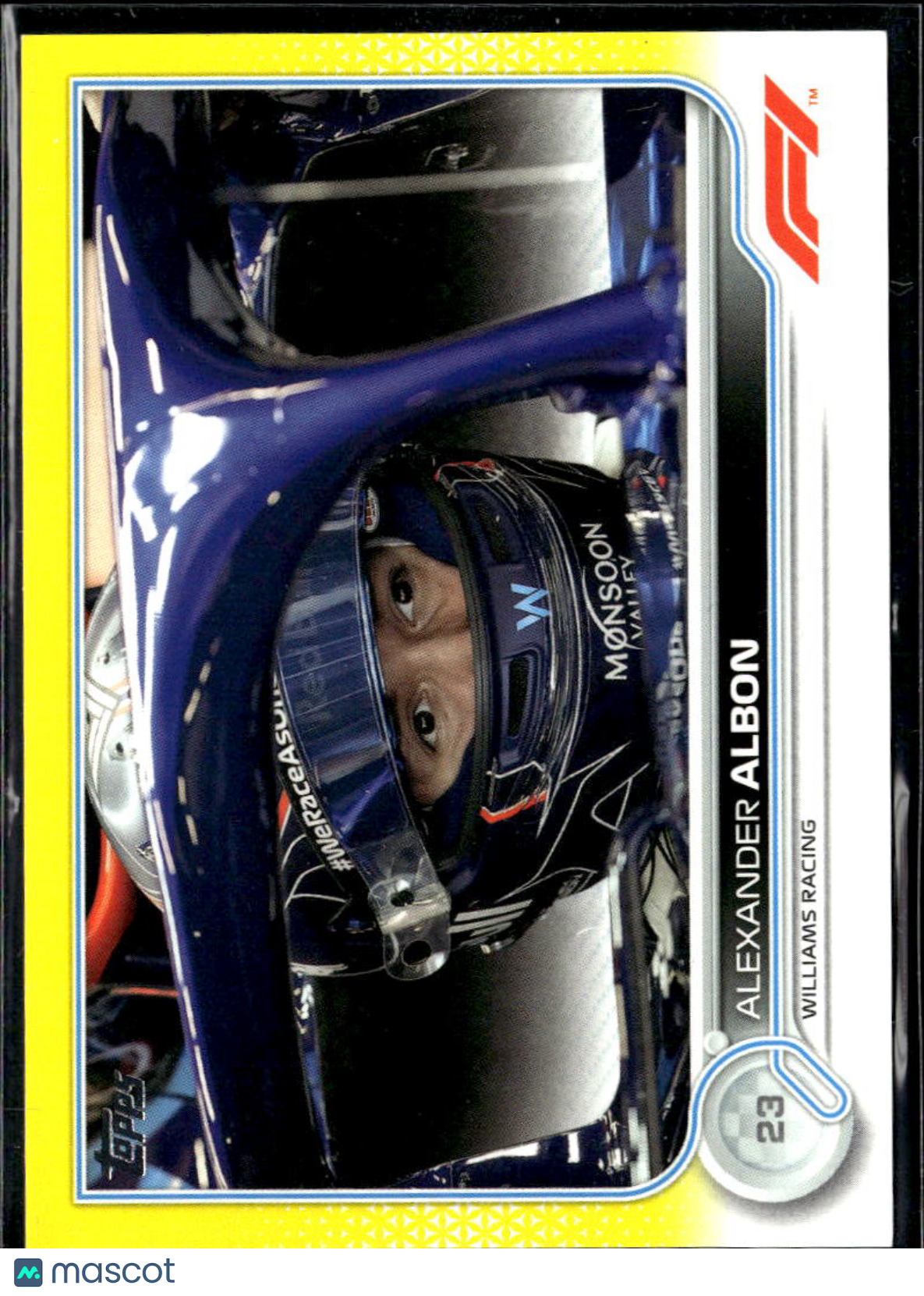 Alexander Albon 2022 Topps Formula 1 Yellow /125 Williams Racing