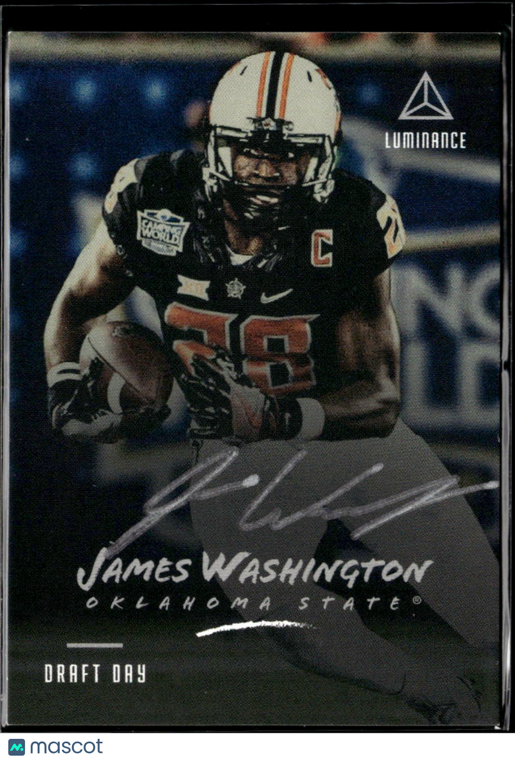 James Washington 2018 Luminance Draft Day Auto Autograph RC Oklahoma State OSU