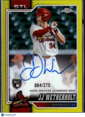 JJ Wetherholt 2026 Topps Chrome Auto Autograph RC 64/275 St. Louis Cardinals