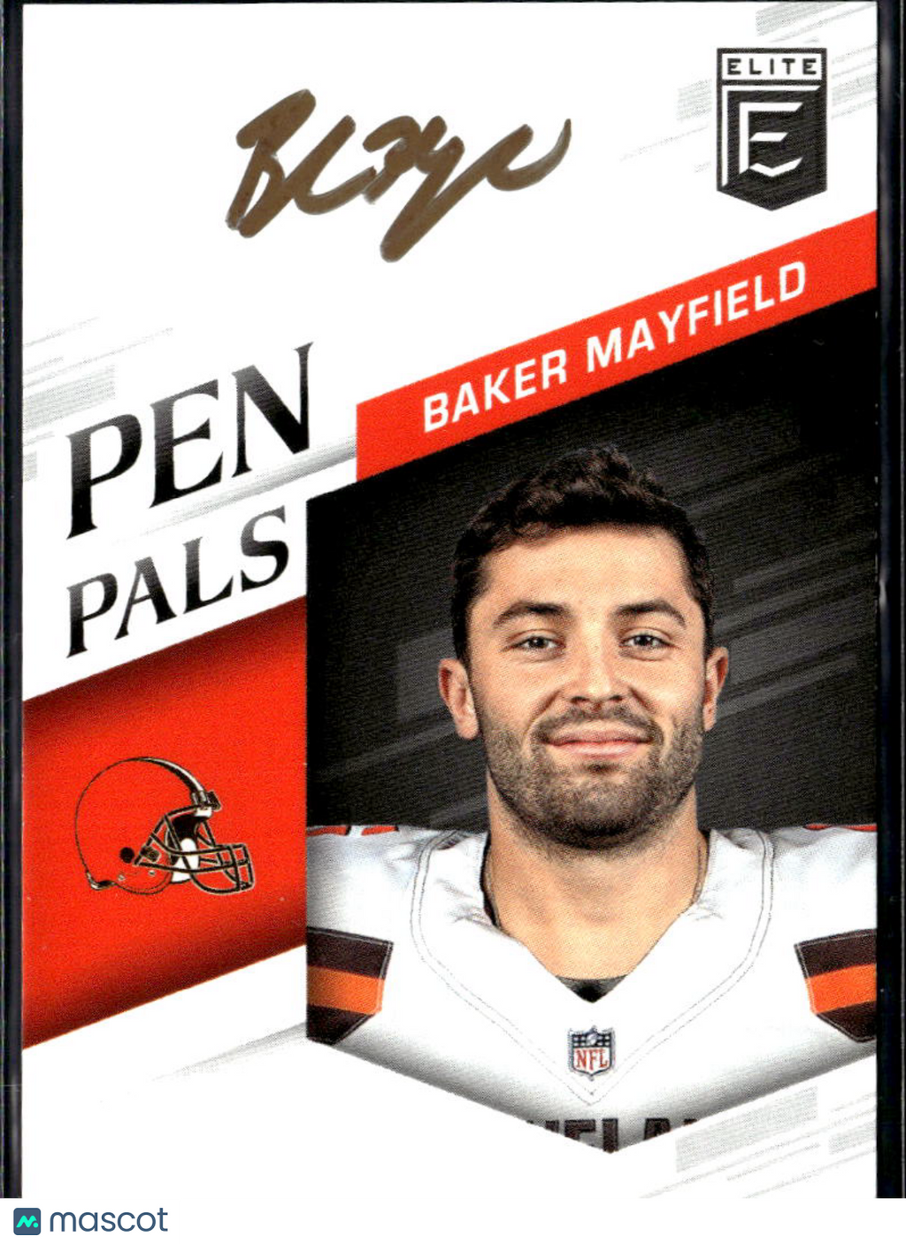 Baker Mayfield 2018 Elite Pen Pals GOLD Ink Auto Autograph RC Cleveland Browns