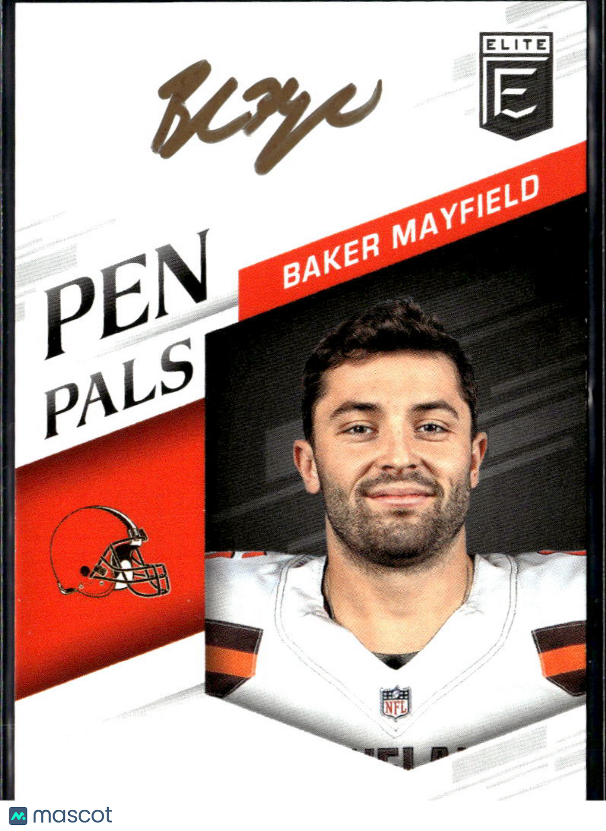 Baker Mayfield 2018 Elite Pen Pals GOLD Ink Auto Autograph RC Cleveland Browns