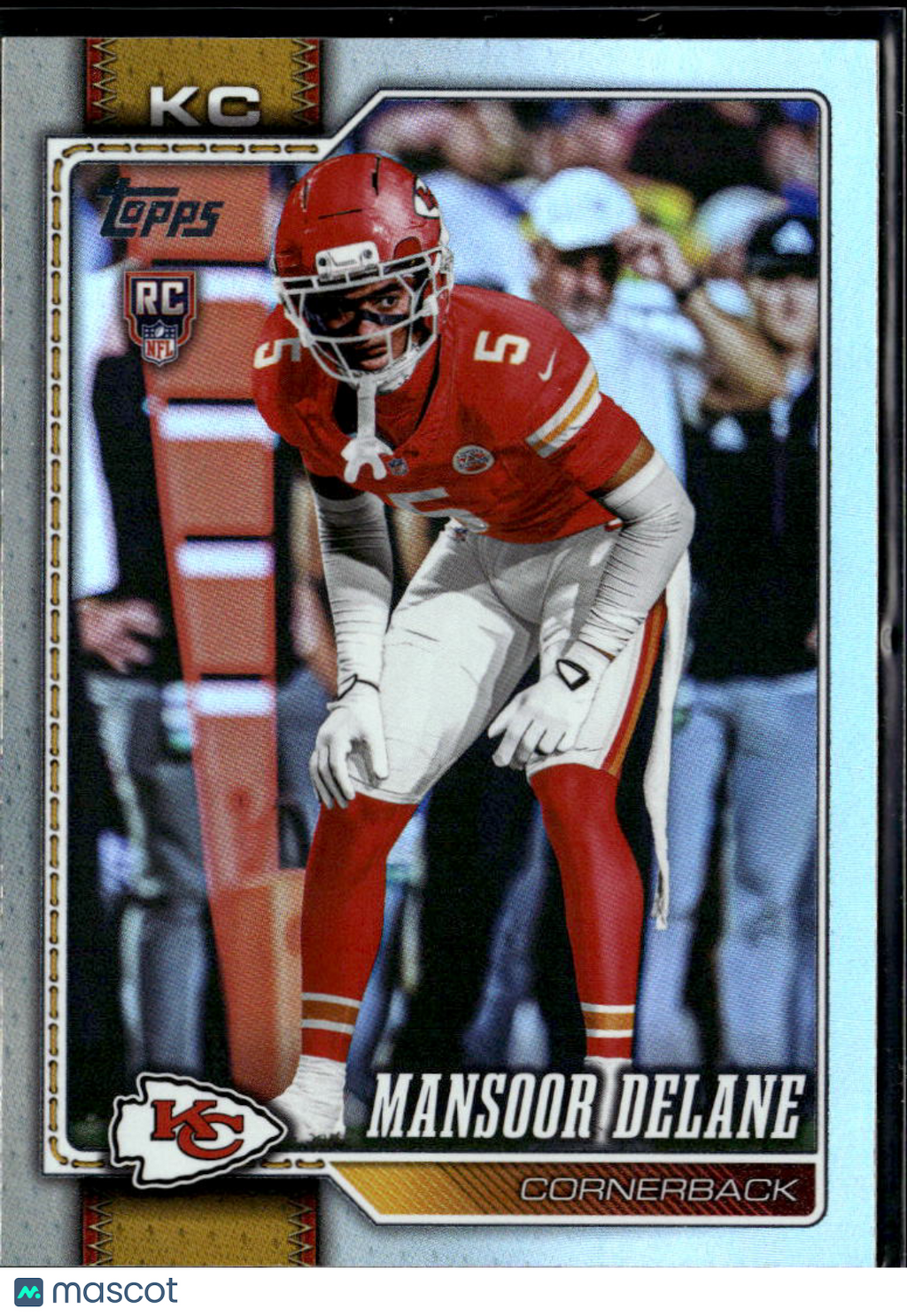 Mansoor Delane 2026 Topps Rainbow Foil Rookie RC Kansas City Chiefs