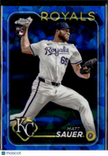 Matt Sauer 2024 Topps Chrome Sapphire Edition RC Blue Kansas City Royals