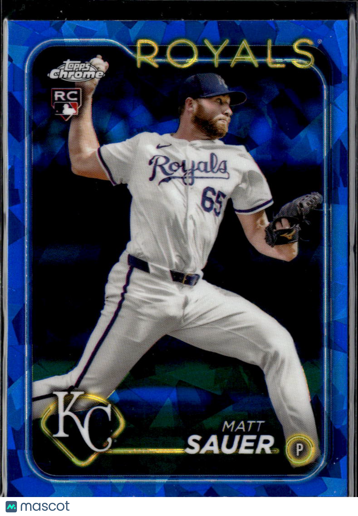 Matt Sauer 2024 Topps Chrome Sapphire Edition RC Blue Kansas City Royals