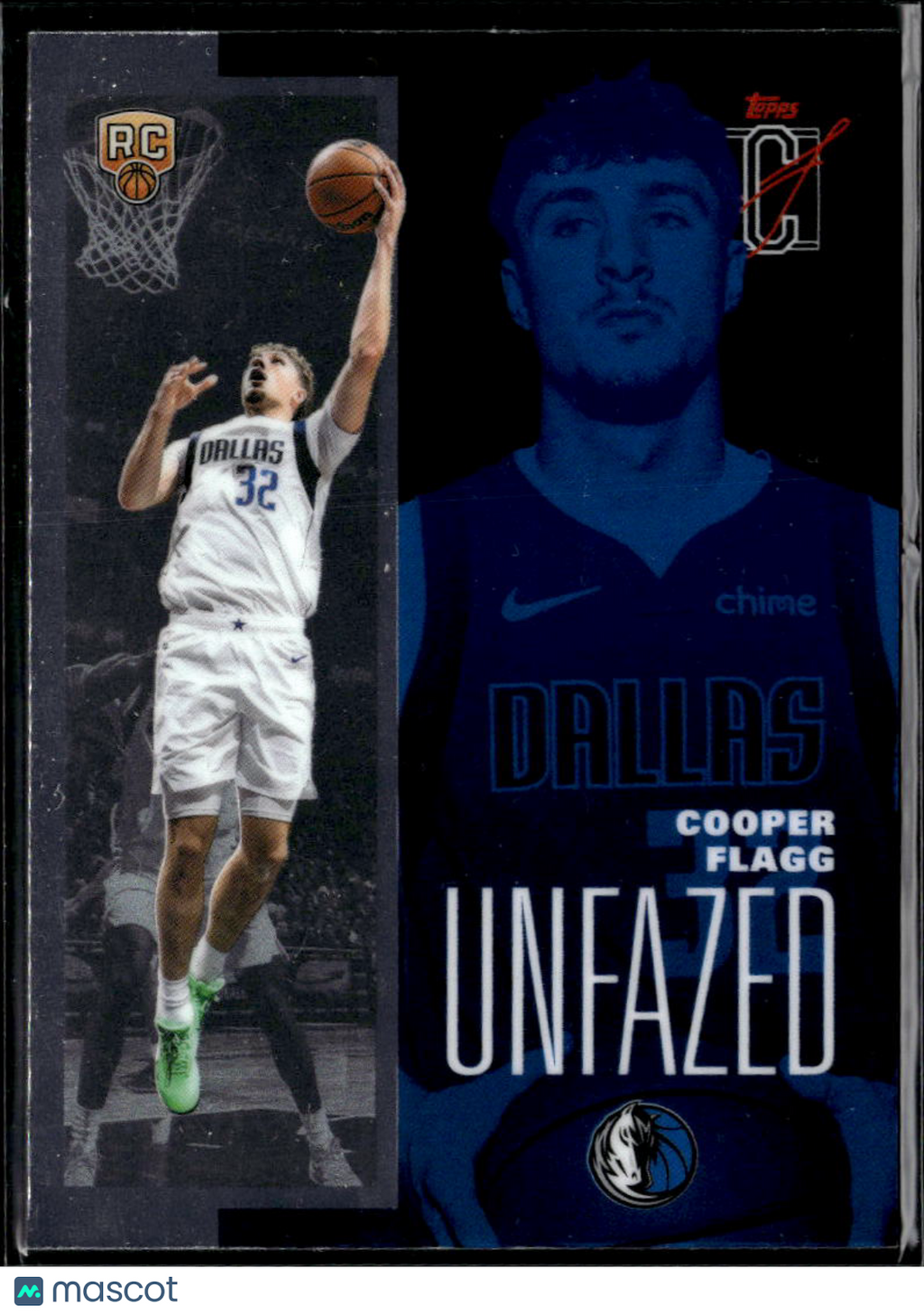Cooper Flagg 2026 Topps Chrome Unfazed RC Rookie Dallas Mavericks