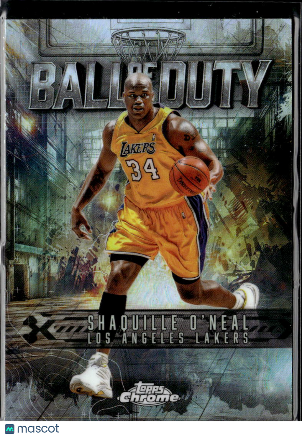 Shaquille O'Neal 2025 Topps Chrome Ball of Duty Refractor Los Angeles Lakers