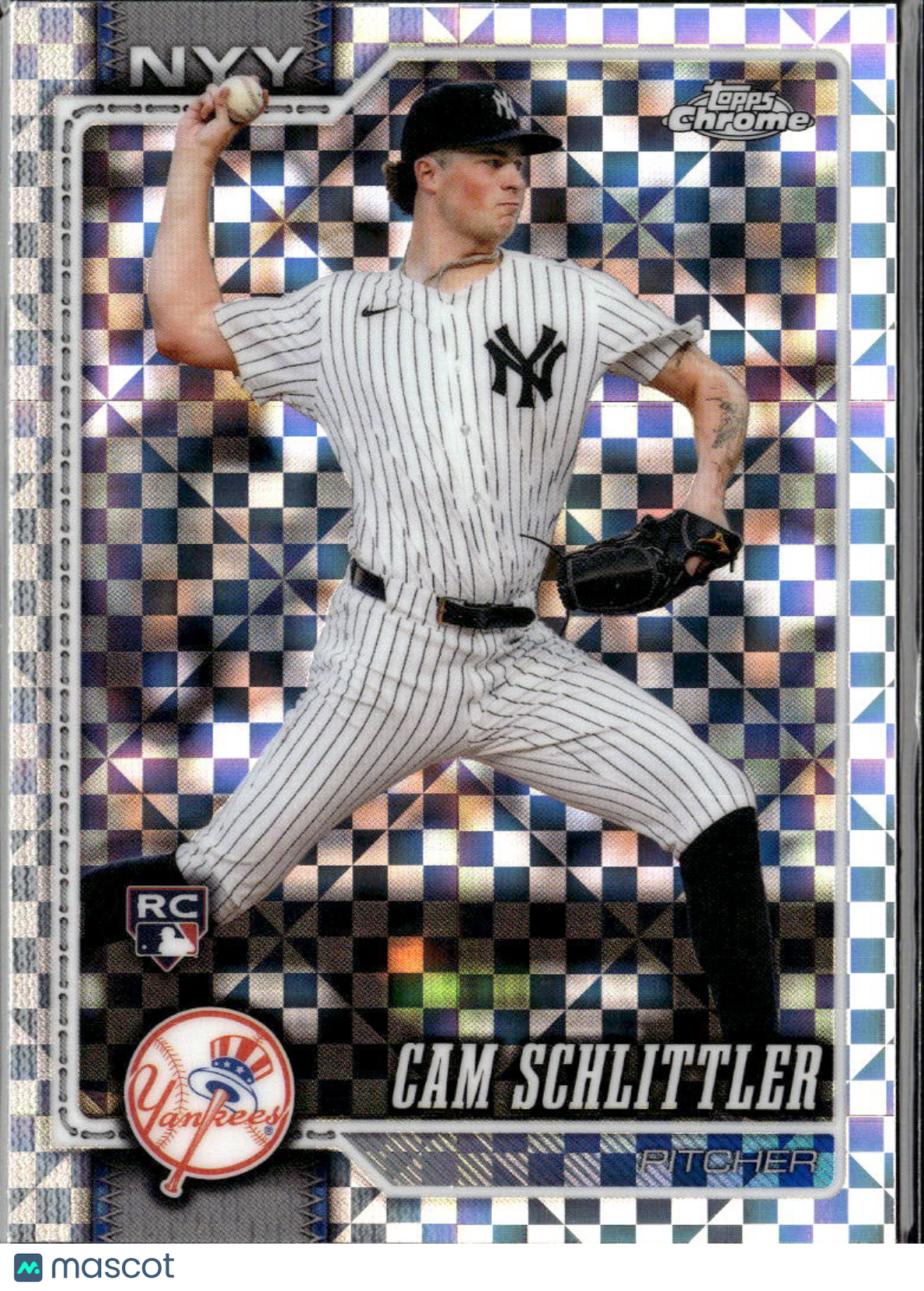 Cam Schlittler 2026 Topps Chrome RC X-Fractor New York Yankees