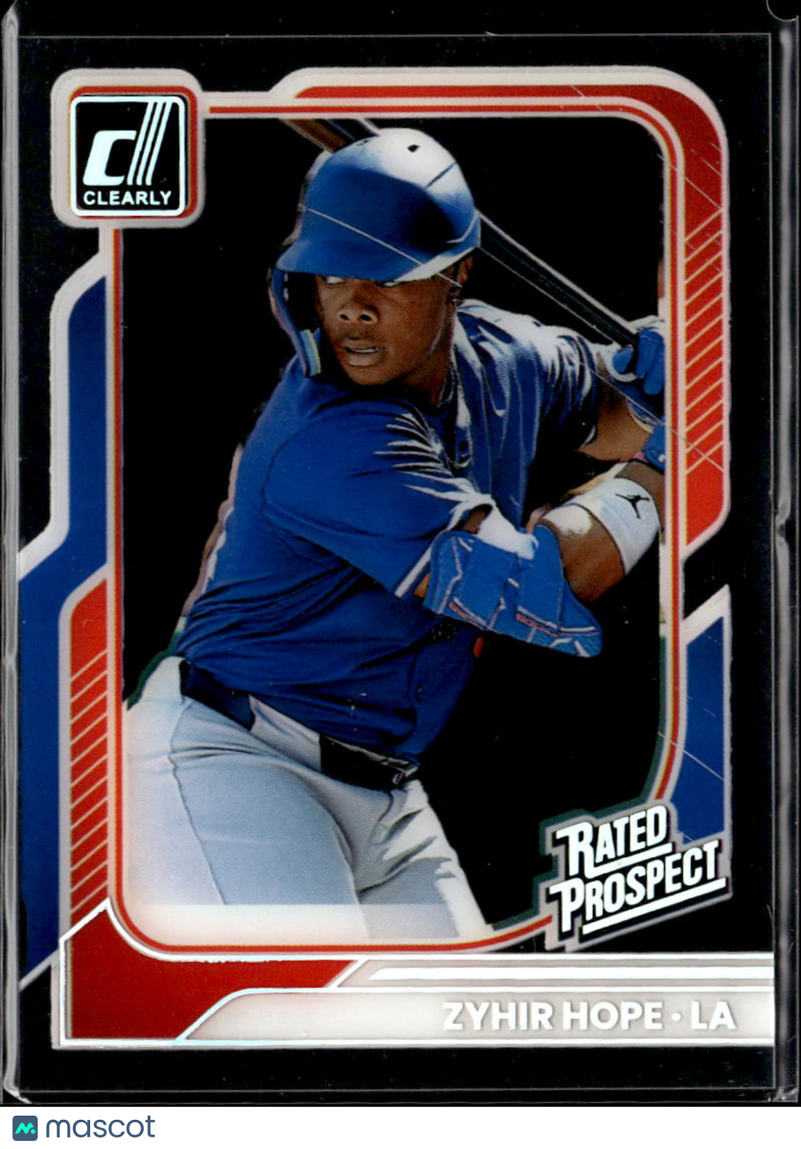 Zyhir Hope 2026 Donruss Clearly SSP Holo Rated Rookie Los Angeles Dodgers