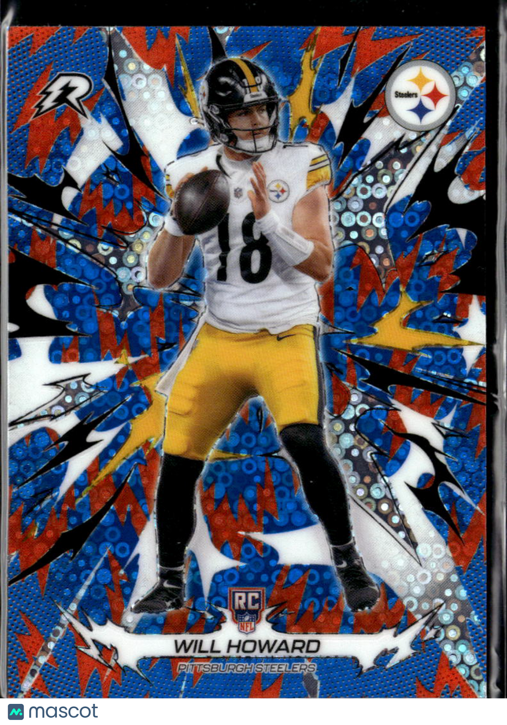 Will Howard 2026 Topps Resurgence Blue Orange Rookie RC Pittsburgh Steelers