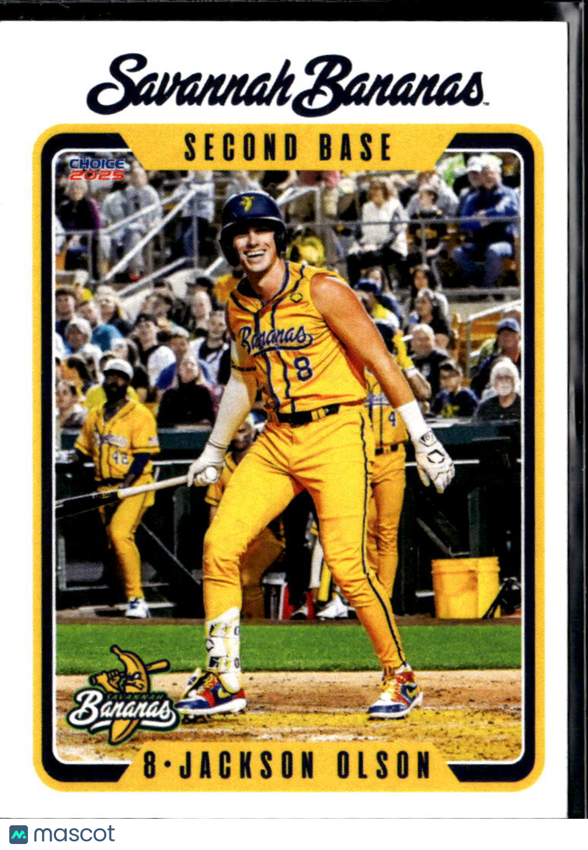 Jackson Olson 2025 Choice Savannah Bananas Savannah Bananas