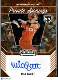 Mia Scott 2025 Contenders Auto Autograph Texas Longhorns