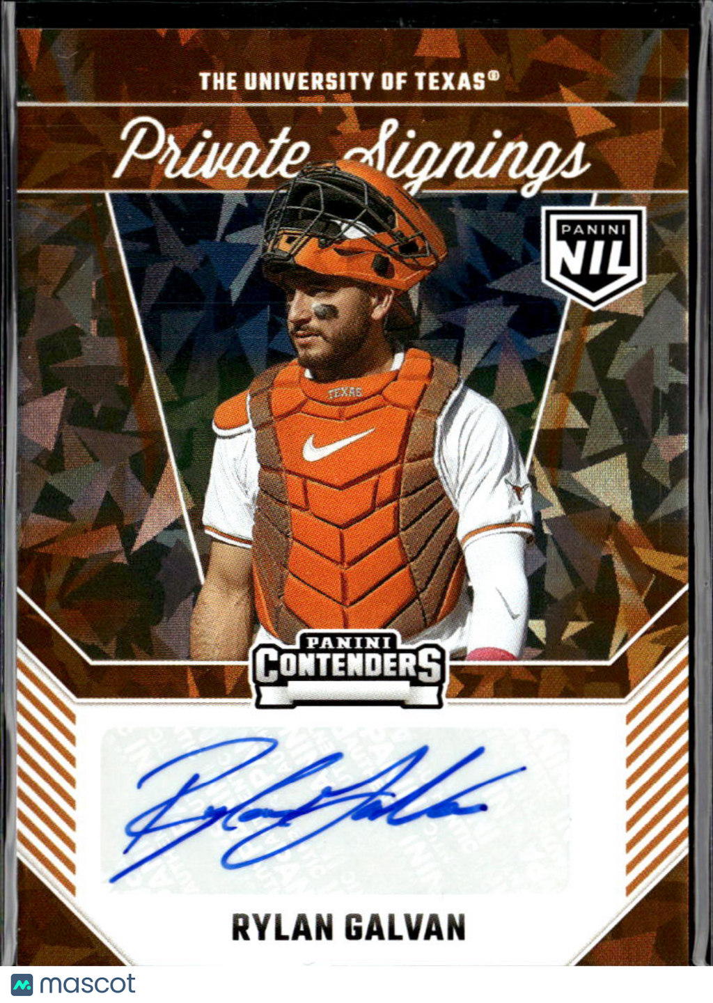 Rylan Galvan 2025 Contenders Auto Autograph Texas Longhorns