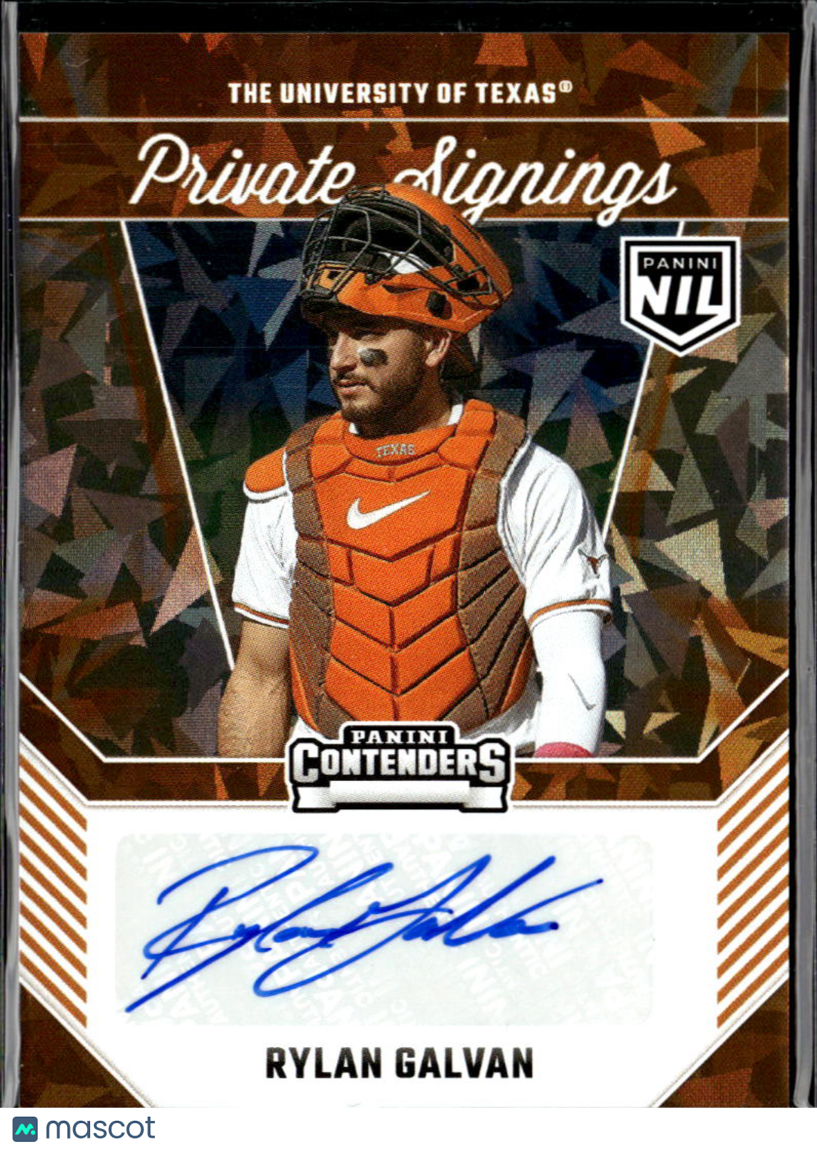 Rylan Galvan 2025 Contenders Auto Autograph Texas Longhorns
