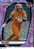 Mia Scott 2025 Panini Prizm NIL Pink Shimmer Texas Longhorns