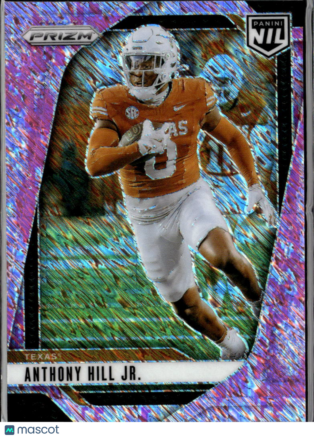 Anthony Hill Jr. 2025 Panini Prizm NIL Pink Shimmer Texas Longhorns