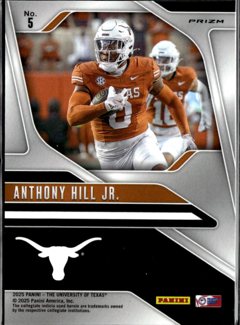 Anthony Hill Jr. 2025 Panini Prizm NIL Pink Shimmer Texas Longhorns