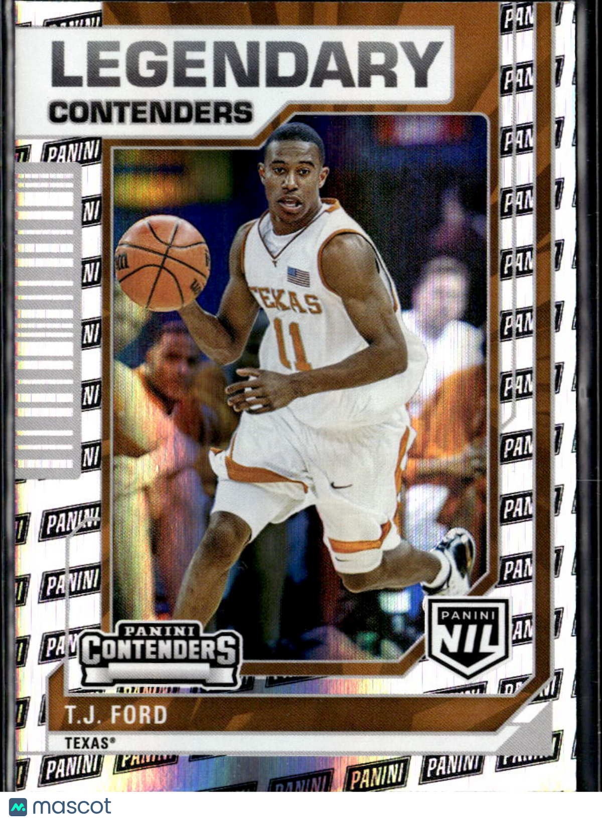 T.J. Ford 2025 Contenders Legendary Contenders Panini Logo Texas Longhorns