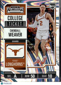 Chendall Weaver 2025 Contenders College Ticket 71/199 Texas Longhorns