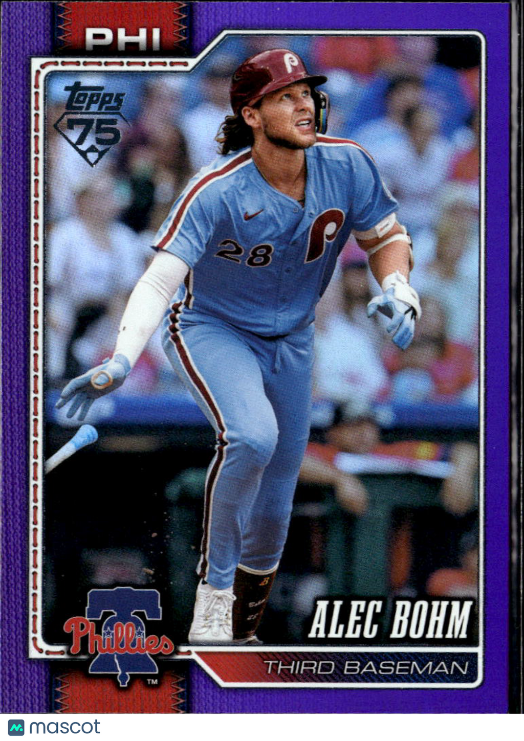 Alec Bohm 2026 Topps Series Two Purple 225/250 Philadelphia Phillies
