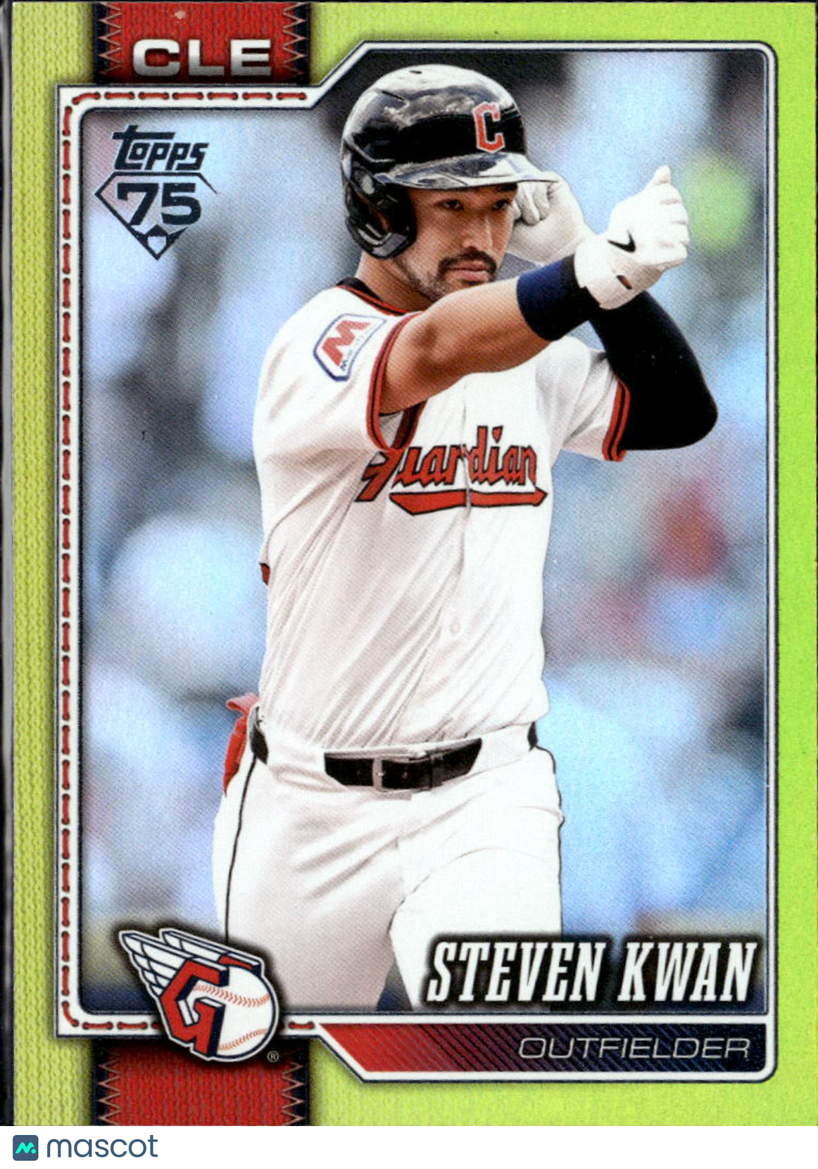 Steven Kwan 2026 Topps Series Two Yellow /399 Cleveland Guardians