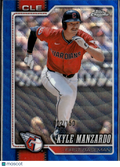 Kyle Manzardo 2026 Topps Chrome Blue Wave Refractor /150 Cleveland Guardians
