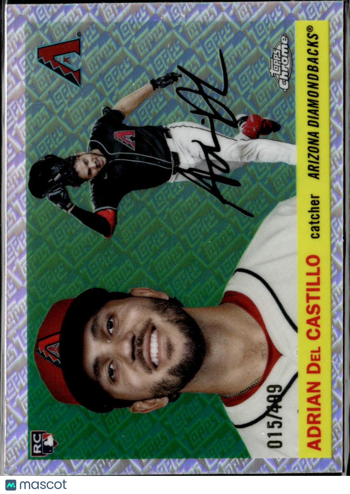 Adrian Del Castillo 2025 Topps Chrome Platinum Logofractor /499 Diamondbacks