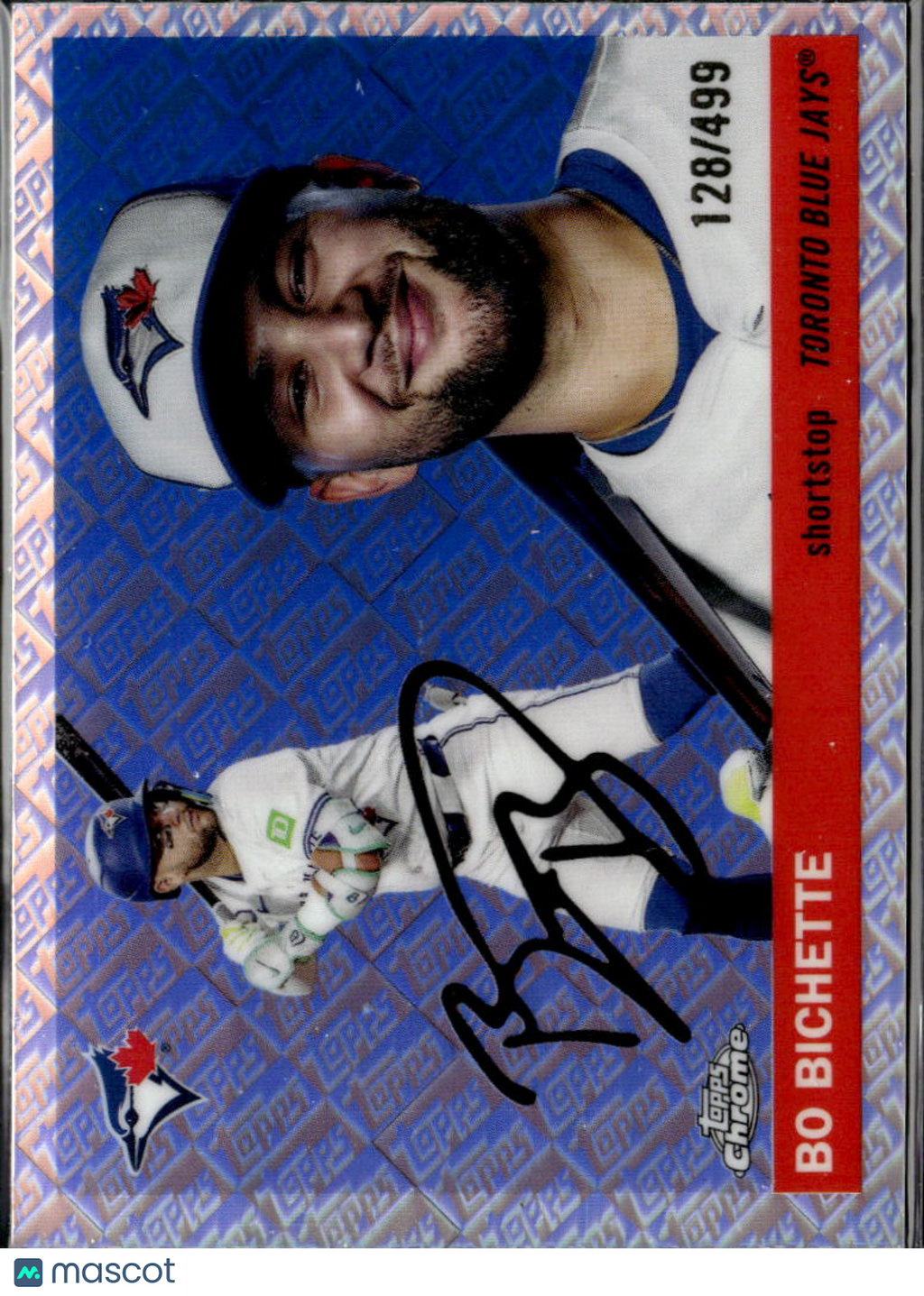 Bo Bichette 2025 Topps Chrome Platinum Logofractor /499 Toronto Blue Jays