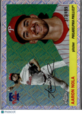 Aaron Nola 2025 Topps Chrome Platinum Logofractor /499 Philadelphia Phillies