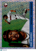 José Ramírez 2025 Topps Chrome Platinum Logofractor /499 Cleveland Guardians