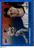 Justin Morneau 2025 Topps Chrome Platinum Blue /100 Minnesota Twins