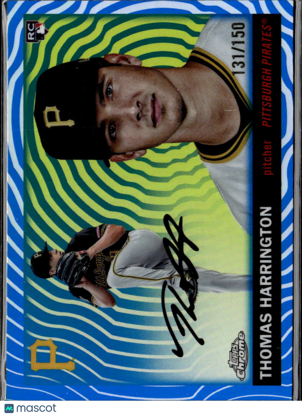 Thomas Harrington 2025 Topps Chrome Platinum Blue RC /150 Pittsburgh Pirates