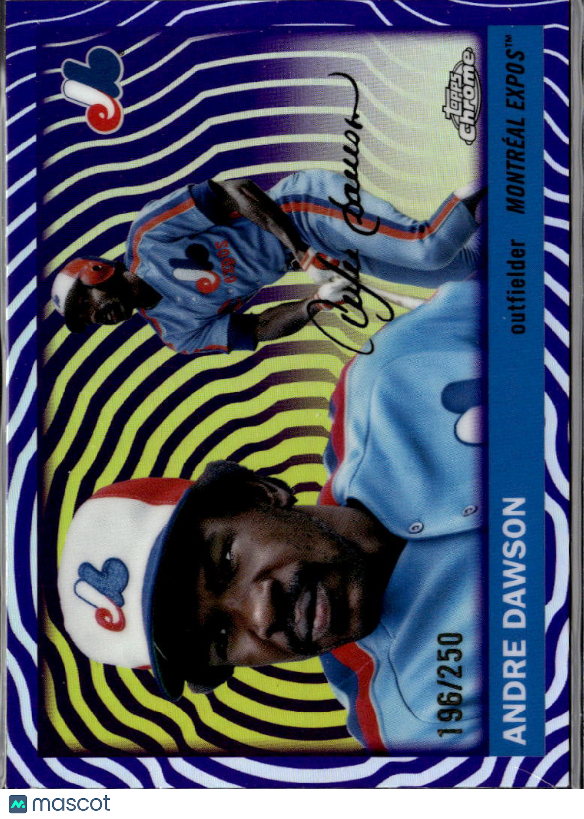 Andre Dawson 2025 Topps Chrome Platinum Purple 196/250 Montreal Expos