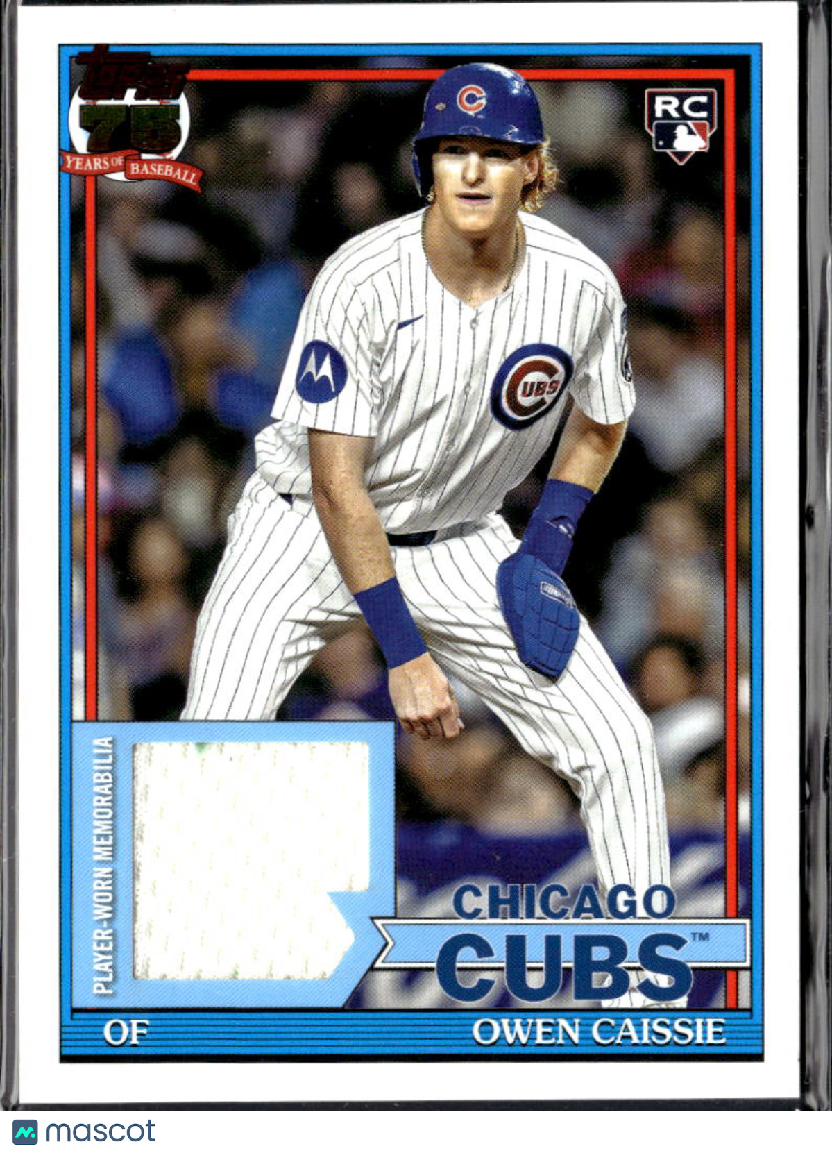 Owen Caissie 2026 Topps Jersey Patch RC Rookie Chicago Cubs